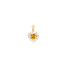 Load image into Gallery viewer, pendant - 0.45ct golden yellow diamond - 18k yellow gold
