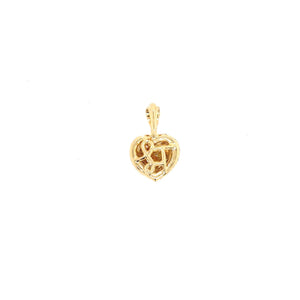 pendant - 0.45ct golden yellow diamond - 18k yellow gold