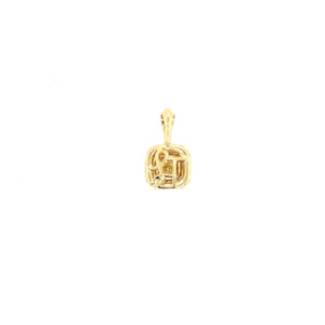 pendant - 0.31 golden yellow diamond - 18k yellow gold