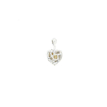 Load image into Gallery viewer, pendant - 0.28ct yellow diamond - 18k white gold
