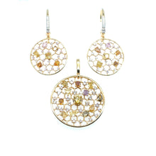 Load image into Gallery viewer, Earrings - 0.26ct yellow diamond - 18k yellow gold
