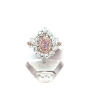 ring - fancy purple-pink diamond