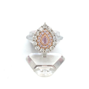 ring - fancy pink purple diamond