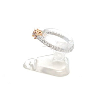 light pink diamond stackable ring