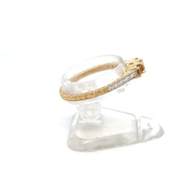 Load image into Gallery viewer, golden yellow diamond stackable ring
