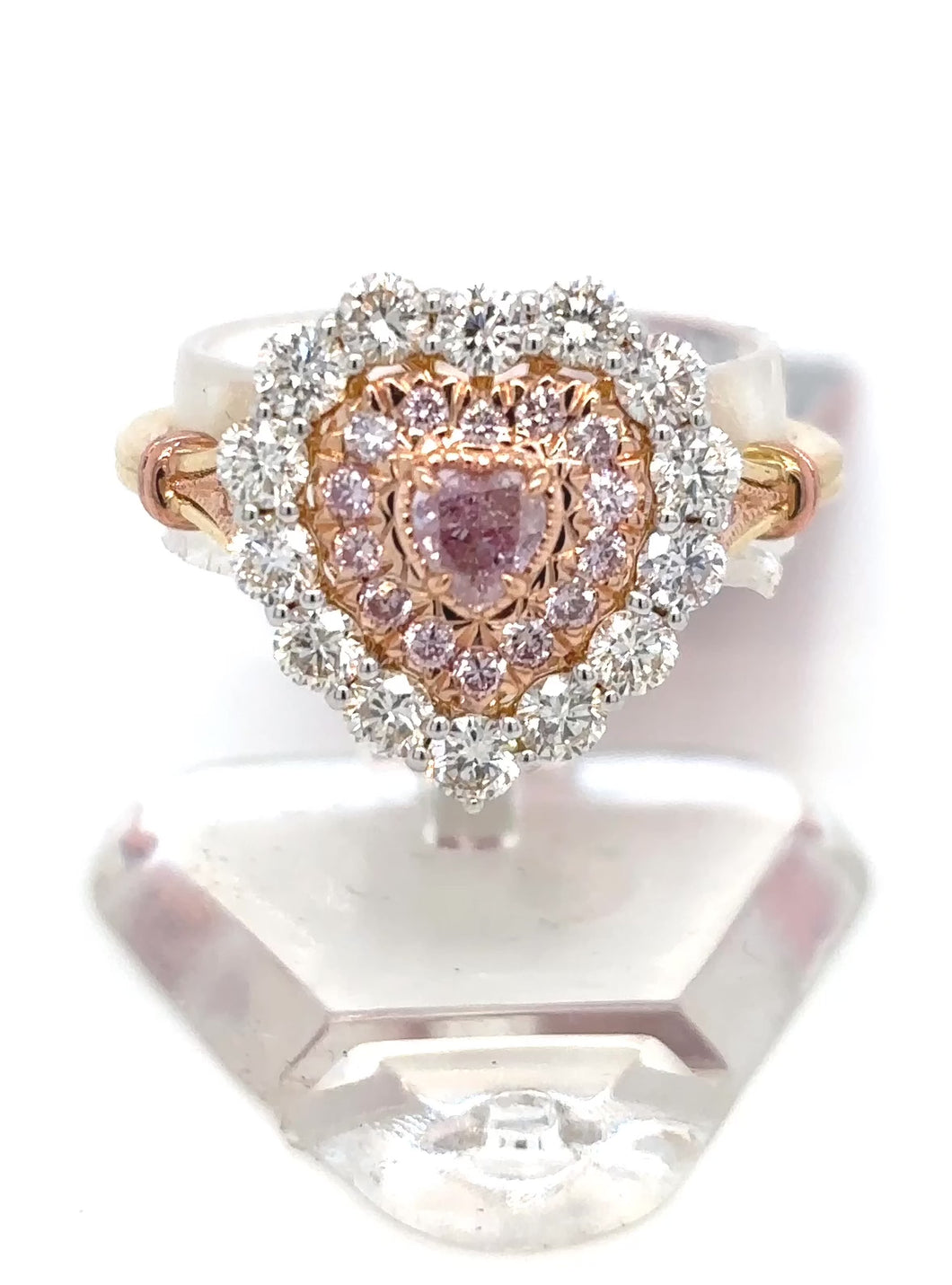 ring - fancy brownish pink diamond