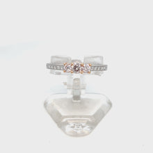 Load and play video in Gallery viewer, light pink diamond stackable ring
