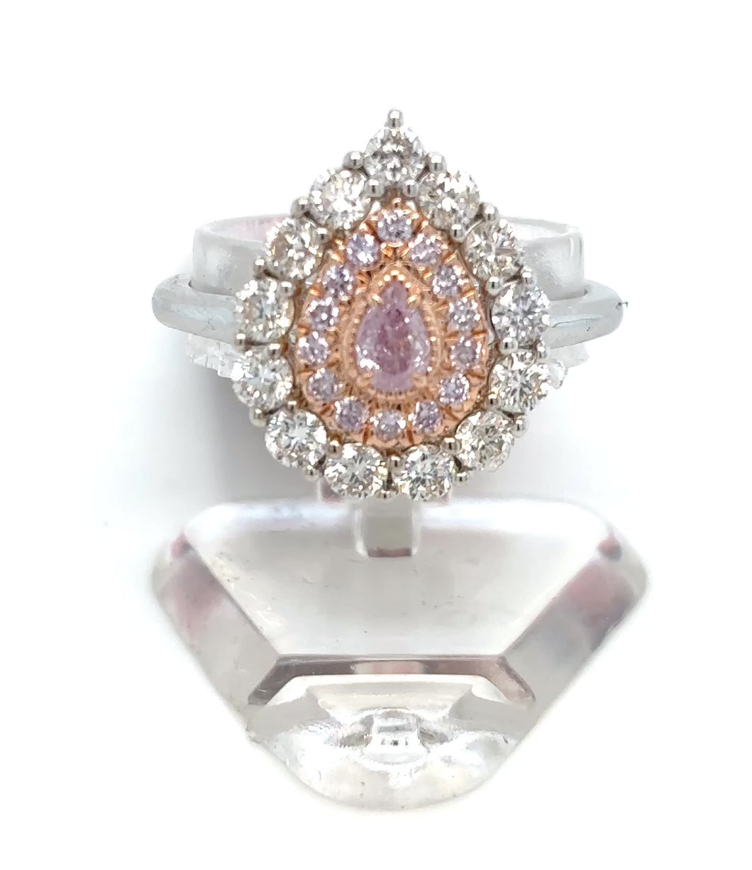 ring - fancy pink purple diamond