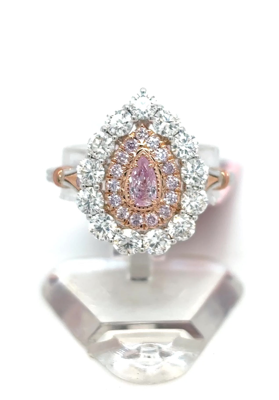 ring - fancy purple-pink diamond