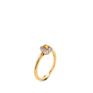 Ring - 0.25ct Yellow Diamond - 18K Yellow Gold