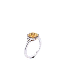 Load image into Gallery viewer, Ring - 0.17ct Green Diamond - 18K White &amp; Yellow Gold
