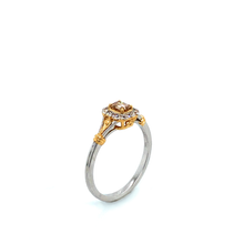 Load image into Gallery viewer, Ring - 0.26ct Champagne Diamond - 18K White &amp; Yellow Gold
