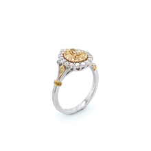 Load image into Gallery viewer, Ring - 0.24ct Fancy Yellow Diamond - 18K White &amp; Yellow Gold
