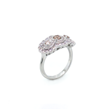 Load image into Gallery viewer, Ring - 0.22ct Fancy Brown-Pink Diamond - 18K White Gold
